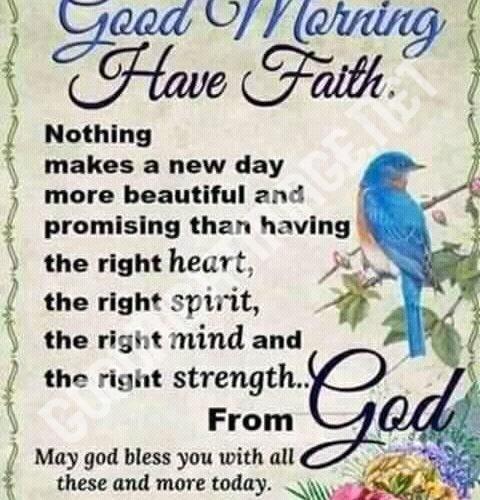Good Morning Have Faith