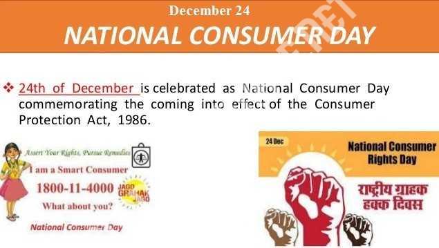 National Consumer Rights Day Status